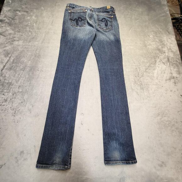 Guess Jeans Womens 26 Blue Skinny Leg Stretch Denim 5 Pocket JTC8124 Zip Fly - Picture 10 of 12